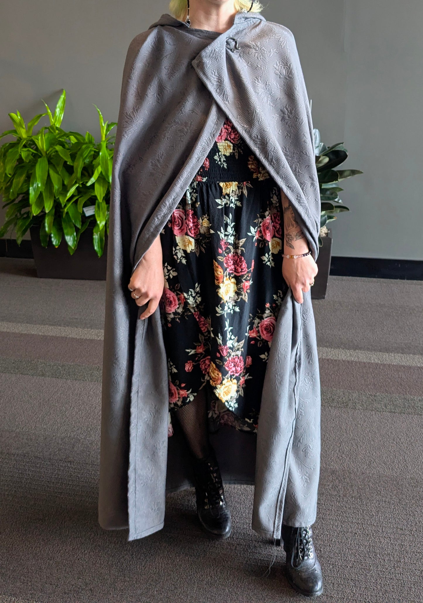 Smokey Floral Cloak